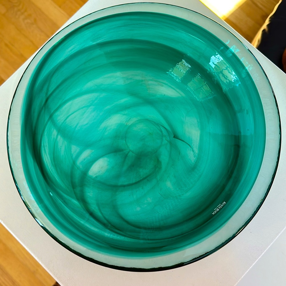 Kosta Boda Anna Ehmer Design Contrast Dish NWOT